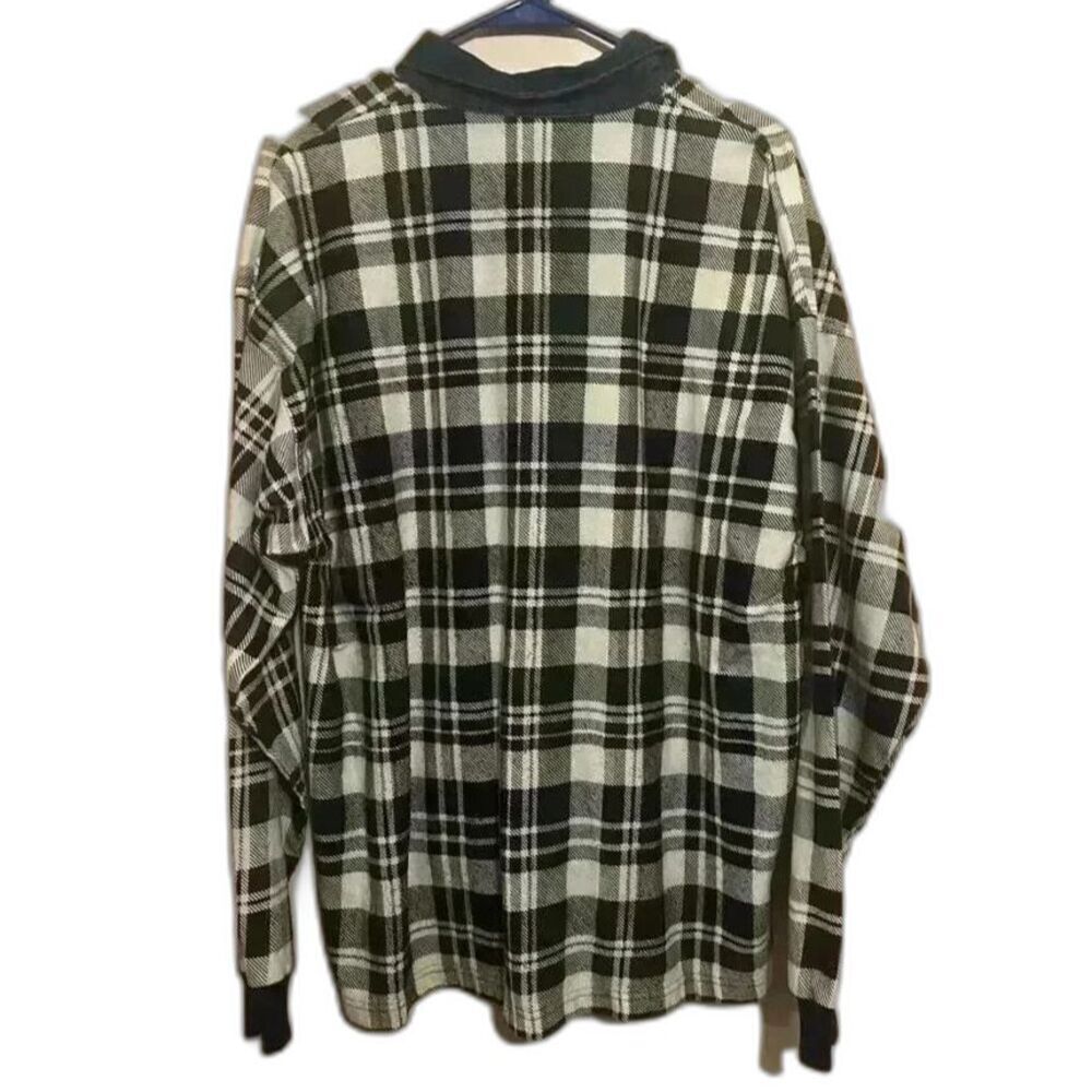 Structure Mens Plaid Long Sleeve Collard Shirt - Picture 3 of 3